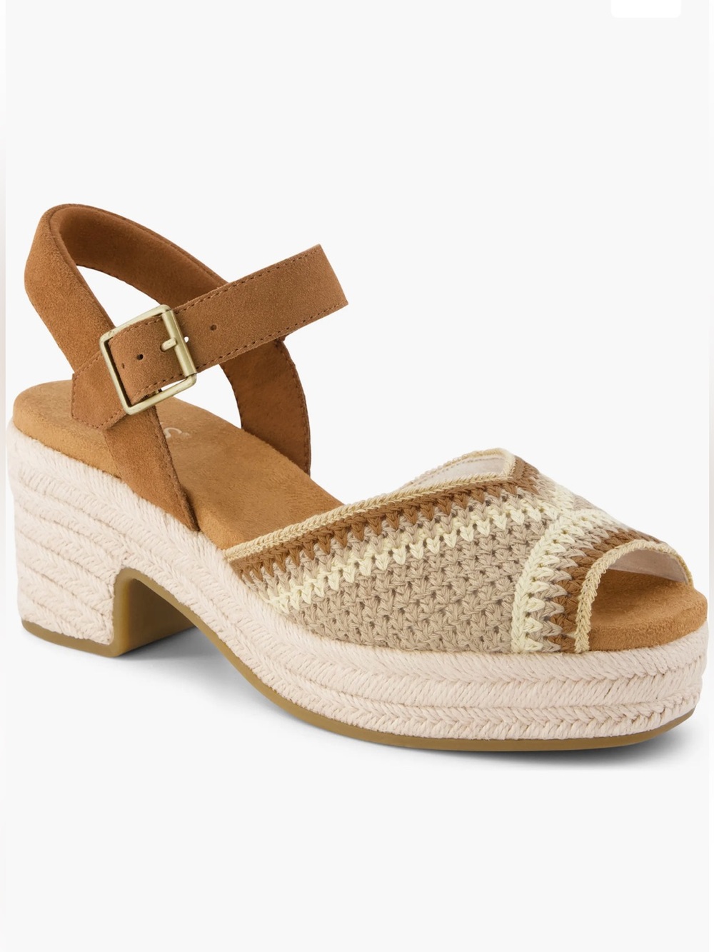 TOMS Isla Peep Toe Sandal size 8
